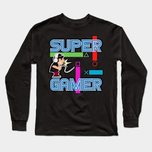 Super Gamer Playstation Long Sleeve T-Shirt